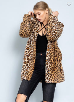 Anastasia Leopard Fur Coat