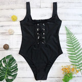 Iconic Luxie Lace-Up Swimsuit