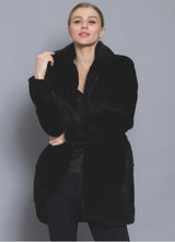 Anastasia Black Fur Coat