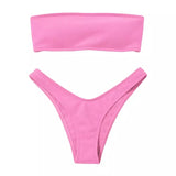 Santa Monica Pink Bandeau Bikini Set