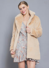 Anastasia Beige Fur Coat