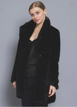 Anastasia Black Fur Coat