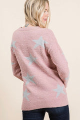 Stars in Pink Sweater