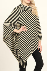 The Brooke Cowl Neck Poncho Wrap