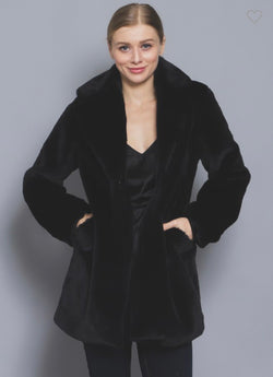 Anastasia Black Fur Coat