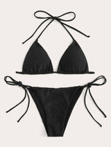 Saint-Tropez Sultry Black Bikini Set