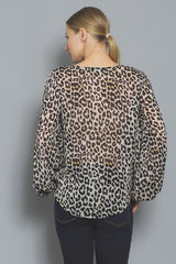 Nantucket Leopard Blouse