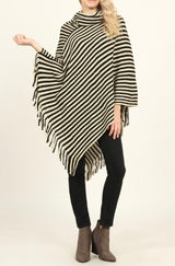 The Brooke Cowl Neck Poncho Wrap