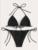 Saint-Tropez Sultry Black Bikini Set