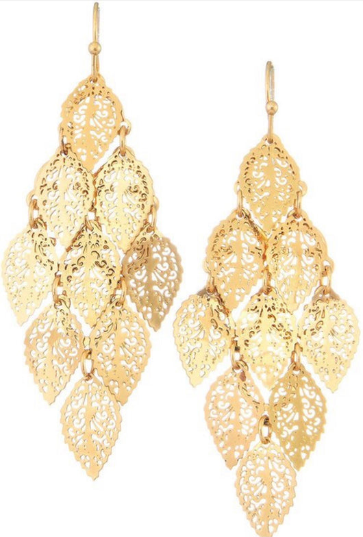 Napa Valley Chandelier Gold Earrings