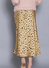 Florence Leopard Satin Skirt