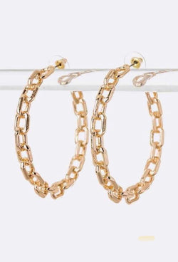 Britney Hoop Earrings - Gold