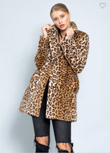 Anastasia Leopard Fur Coat