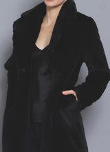 Anastasia Black Fur Coat